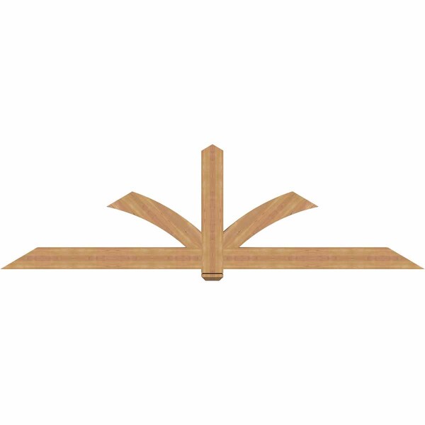 Ekena Millwork Redmond Timber Gable Bracket, Western Red Cedar, 108"W x 31 1/2"H x 3 1/2"D x 5 1/2"F, 7/12 Pitch GBW108X31X0406RED00SWR - main